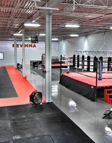 Fitness first boxing ring and mixed martial arts area Fitness first boxing ring and mixed martial arts area
