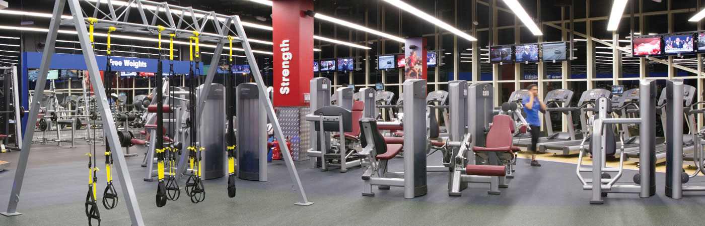 Fitness First Beach Park Plaza strength exercises area Fitness First Beach Park Plaza strength exercises area