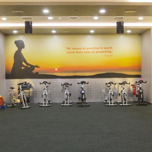 Fitness First Hili Mall group exercise room