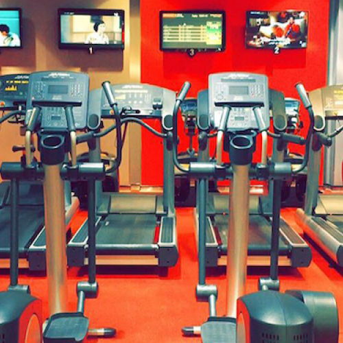 Fitness First Uptown Mirdif treadmills