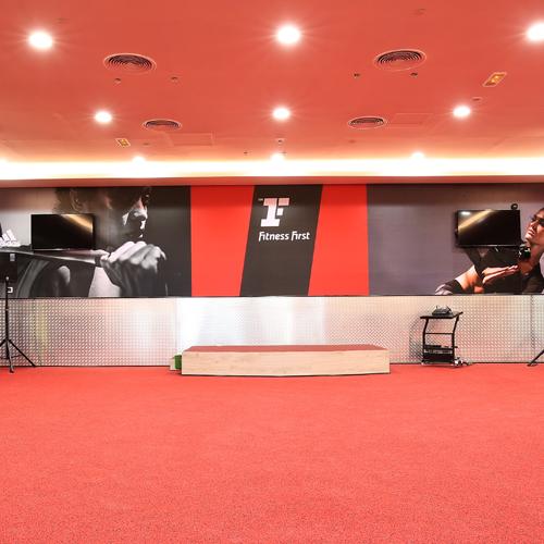 Fitness First Bawabat Al-Sharq mall group exercising space