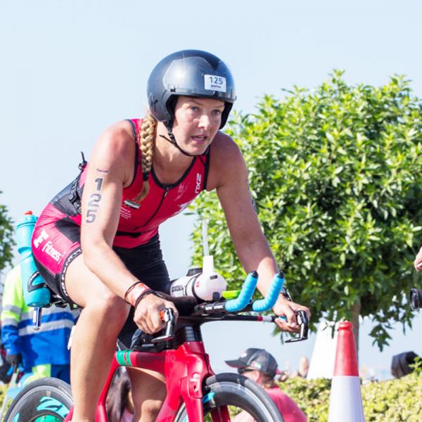 Fitness First cyclist in Tri event Fitness First cyclist in Tri event
