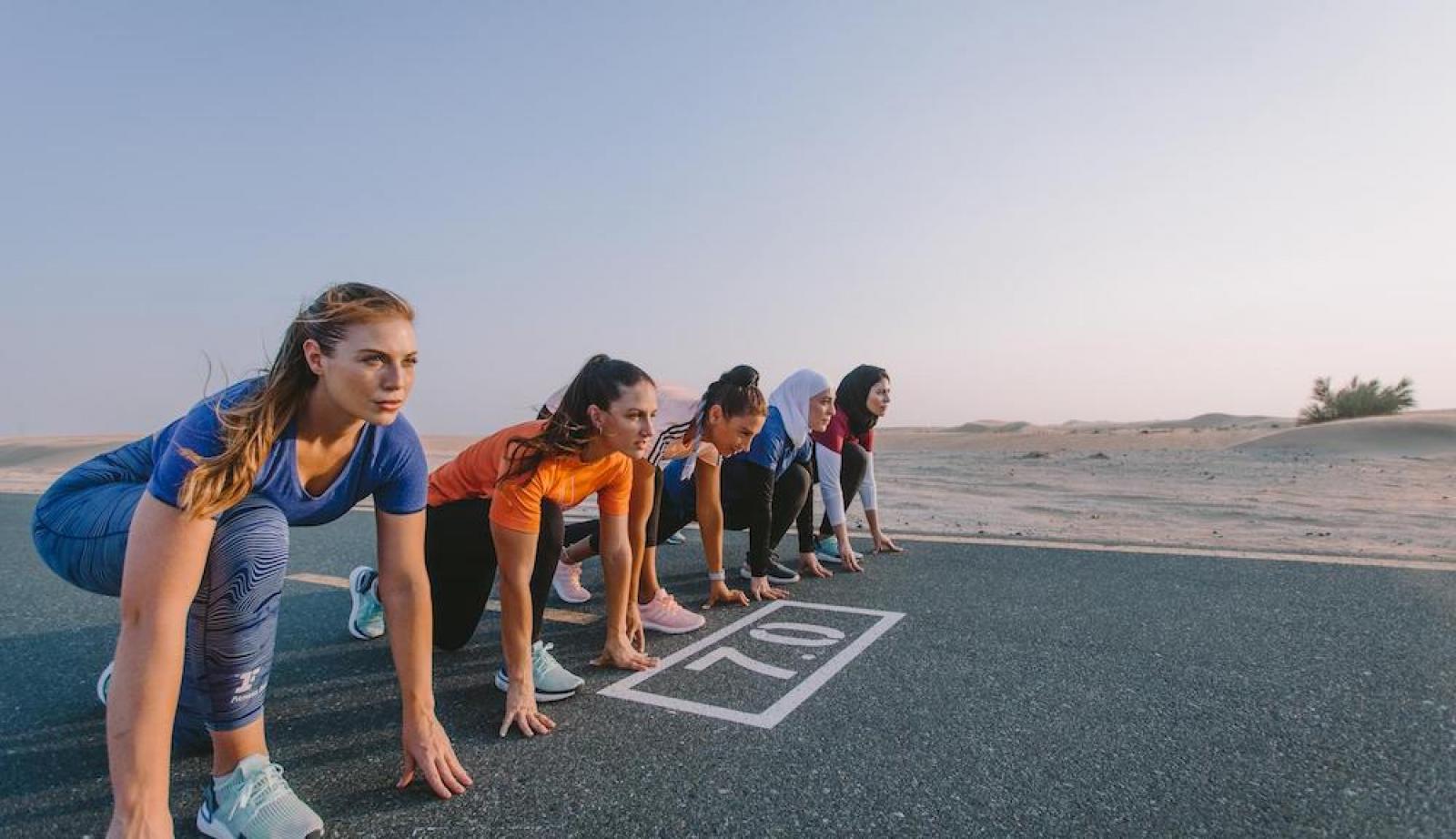 ladies ready for a running race ladies ready for a running race