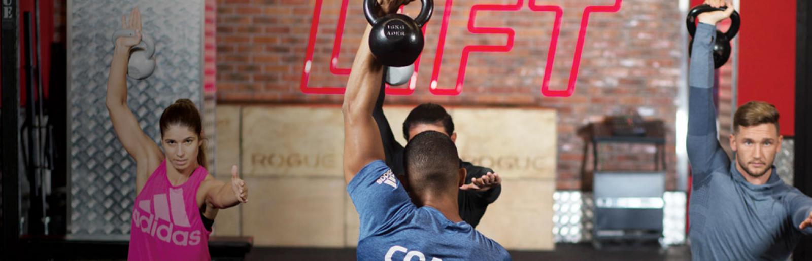 kettlebell lifting group exercise